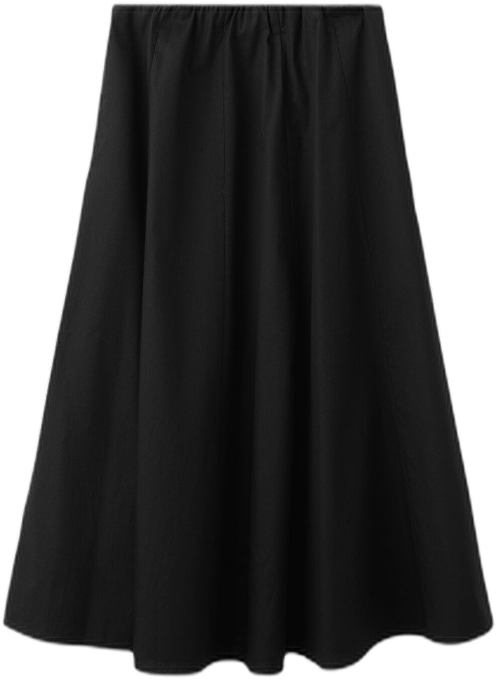 Flared cotton skirt