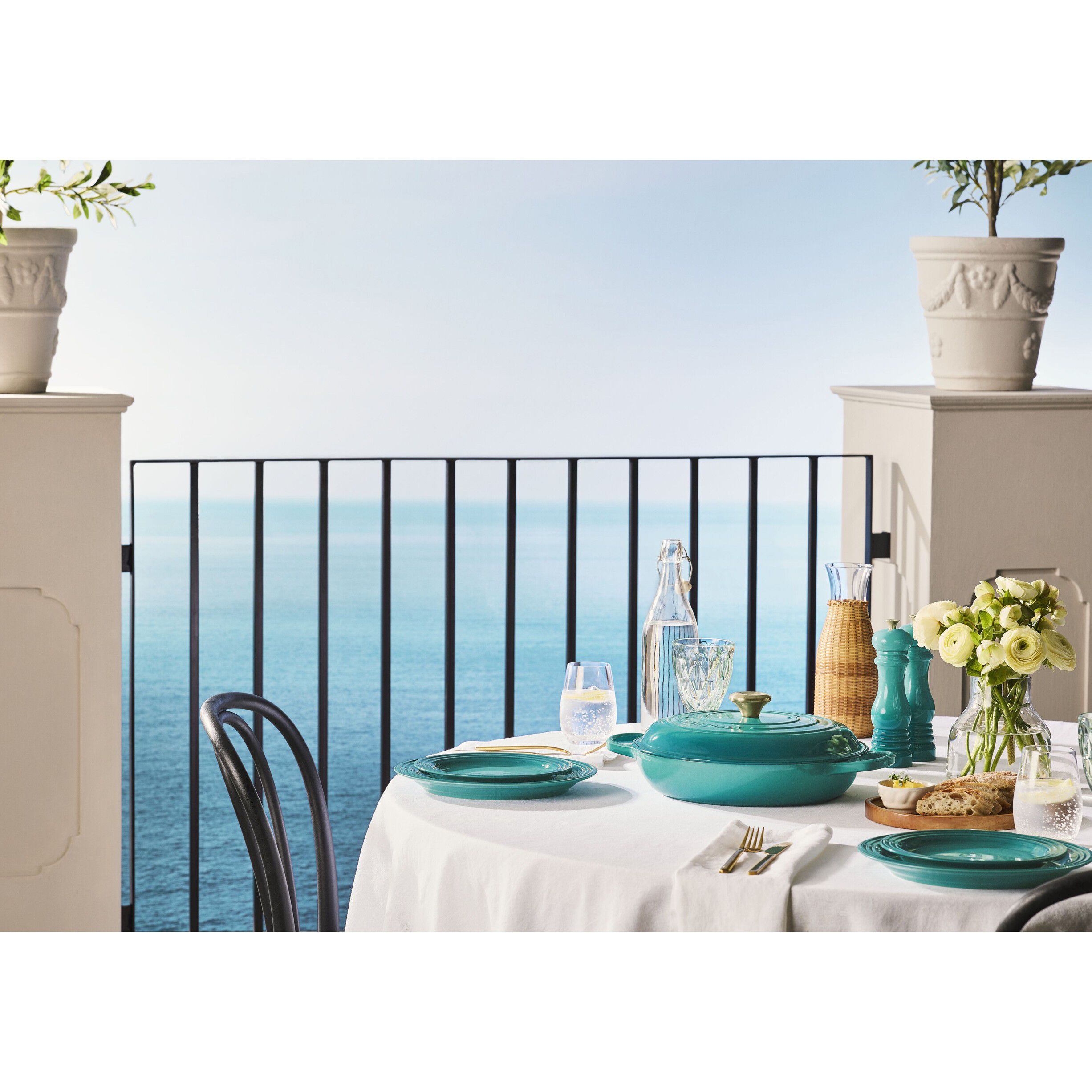 Le Creuset Signature saltkv&aelig;rn 21cm Bleu Riviera