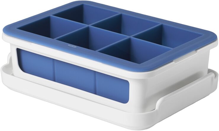 Silikone Isterningebakke m/Låg, Stor