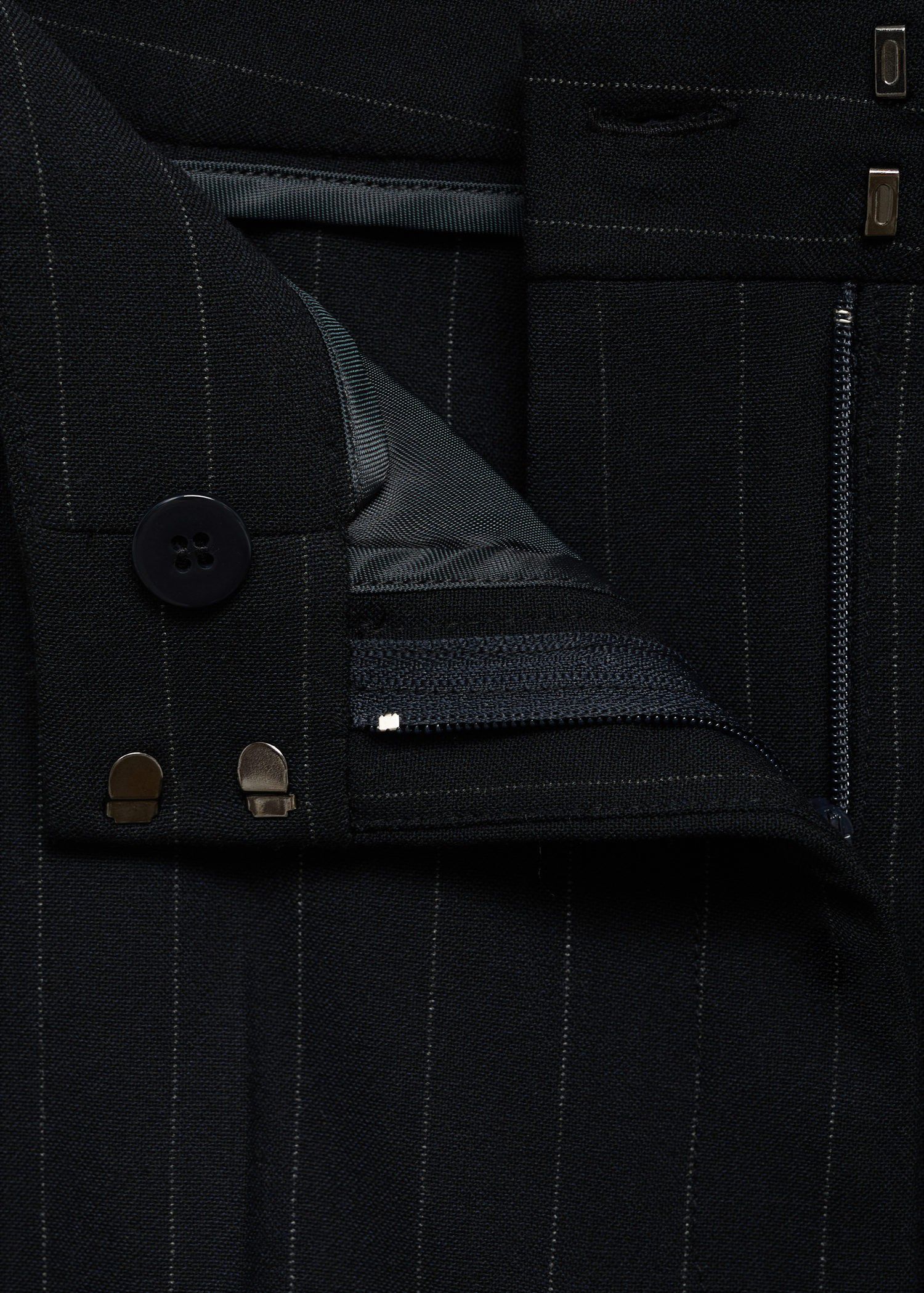 Straight-fit suit trousers