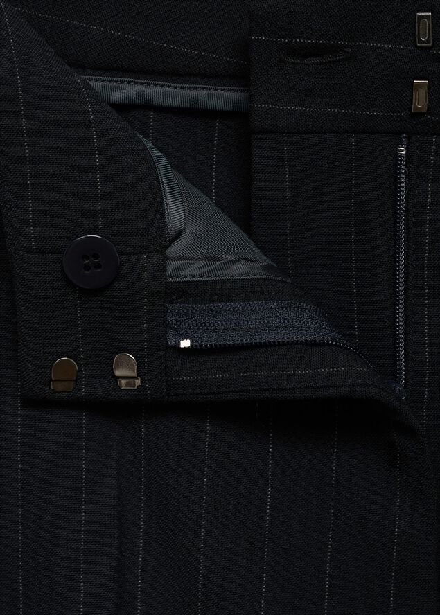 Straight-fit suit trousers