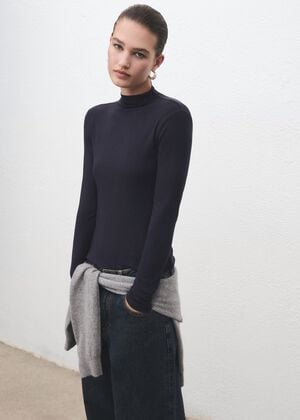 Turtleneck T-shirt
