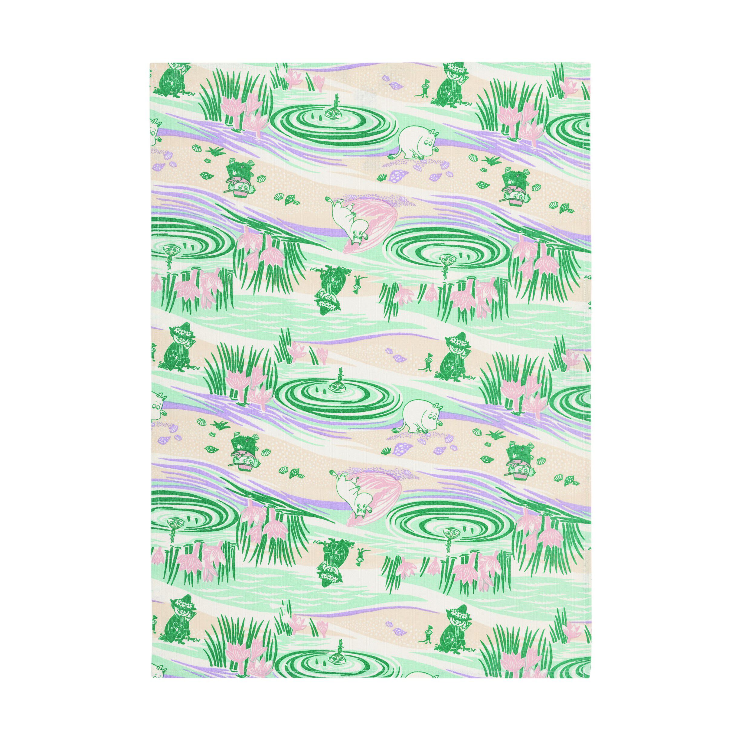 Moomin Arabia 50x70cm viskestykke Stranddag GOTS