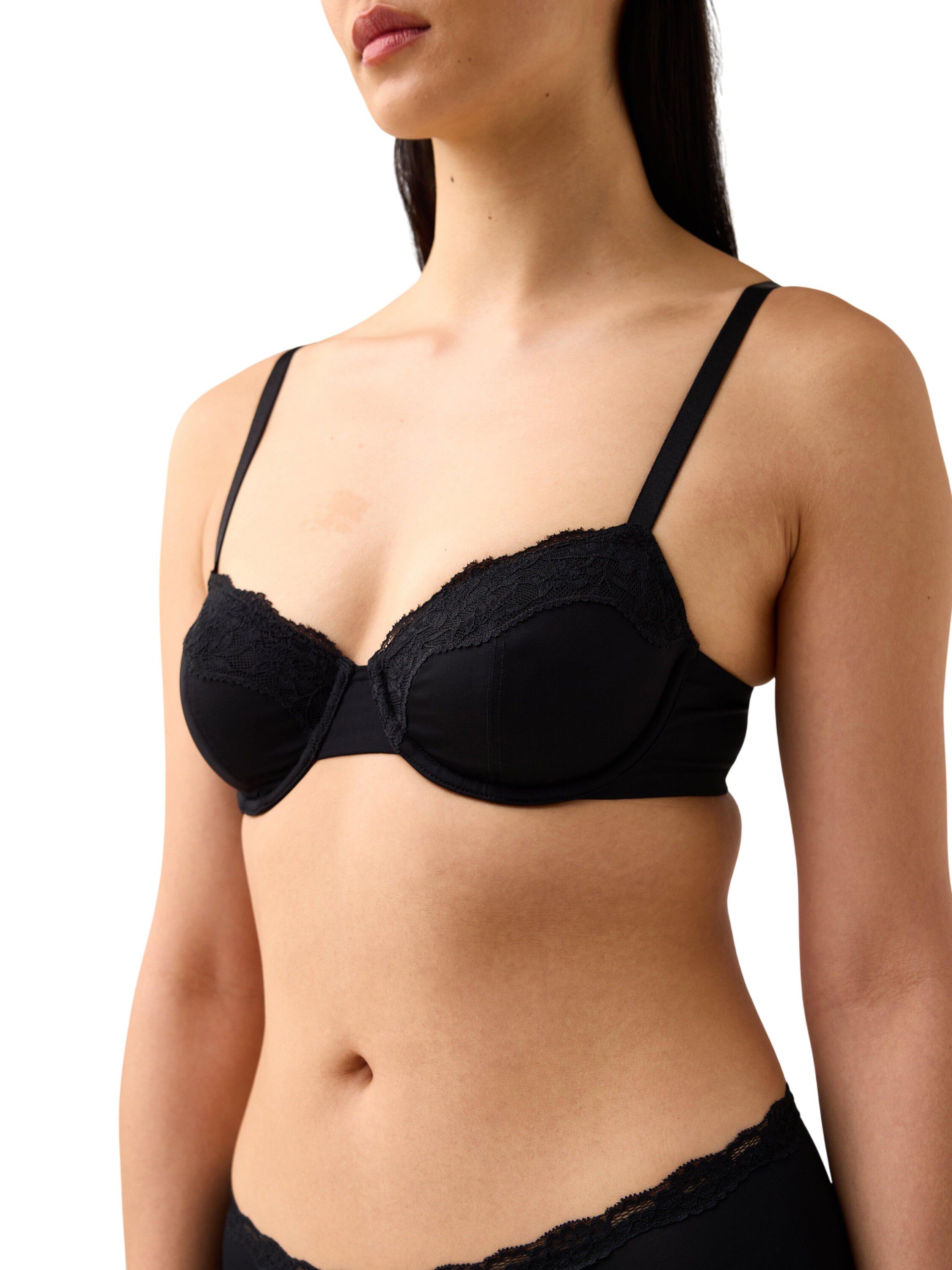 Bekv&auml;m bh med bygel med ovadderade