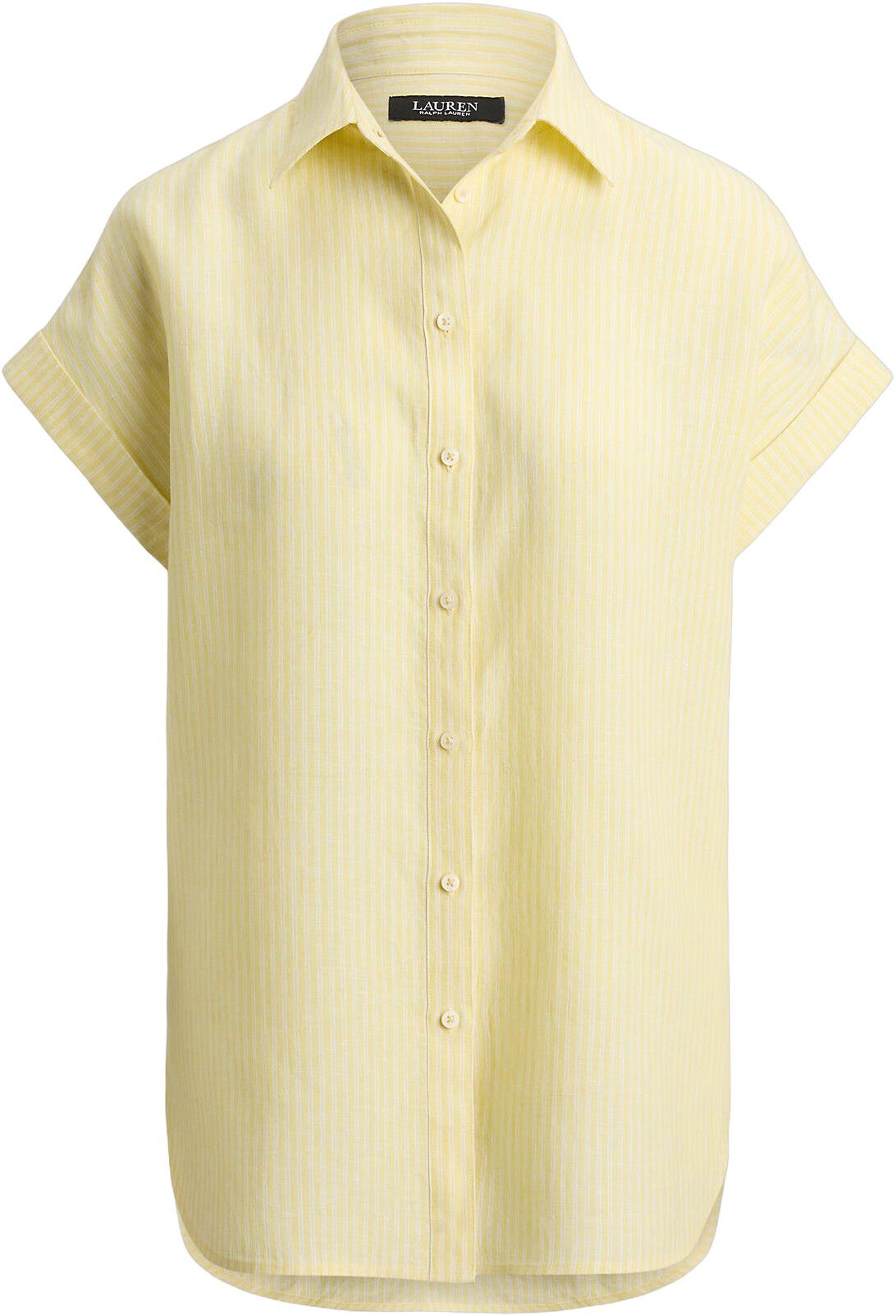 Relaxed Fit Striped Short-Sleeve Shirt