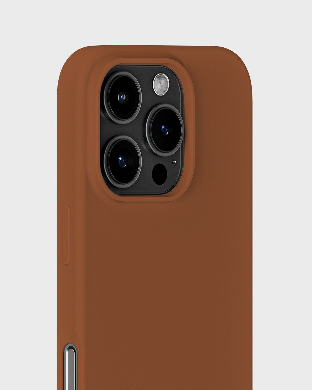 Silicone Case iPhone 16 Pro Almond Brown