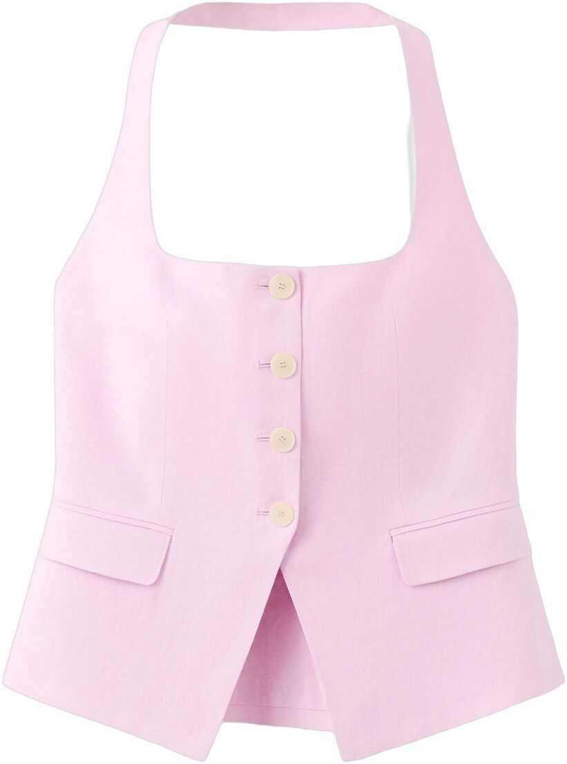 Linen suit waistcoat