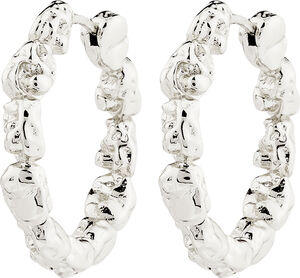 TIDE hoop earrings silver-plated