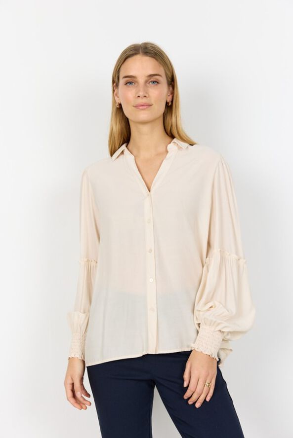 SC-BARBEL 2 Skjorte Creme