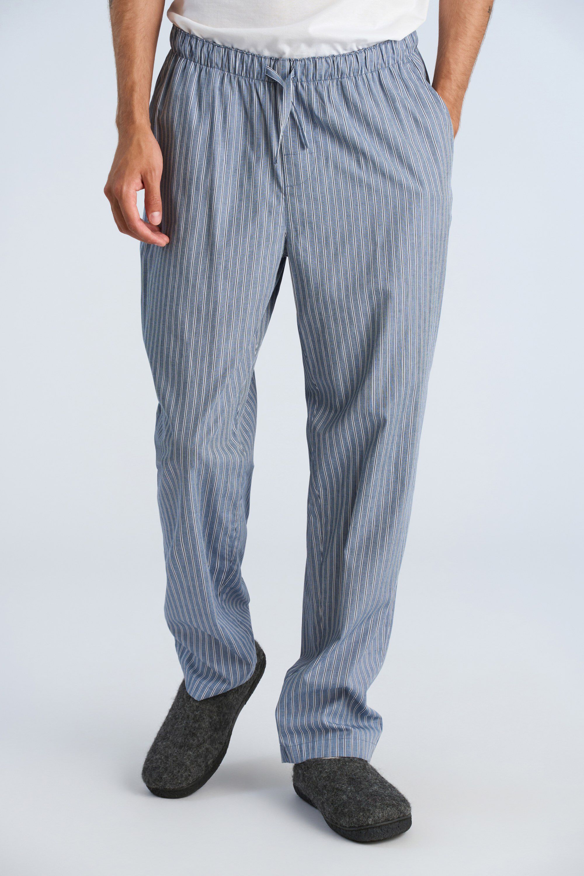 Striped cotton pyjama pants