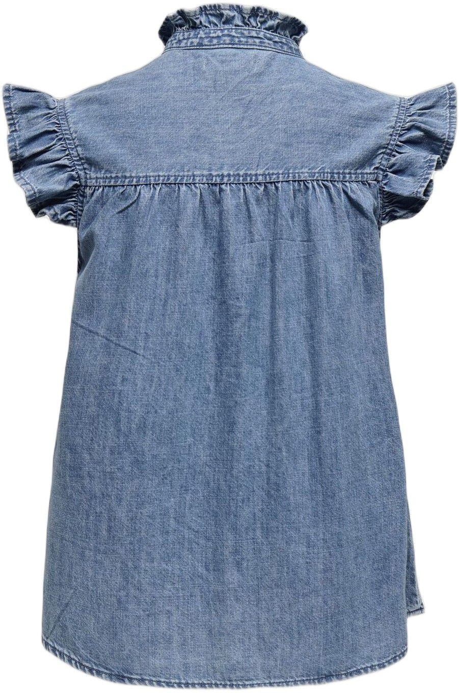 ONLSHANIA S/L FRILL DNM SHIRT AKM