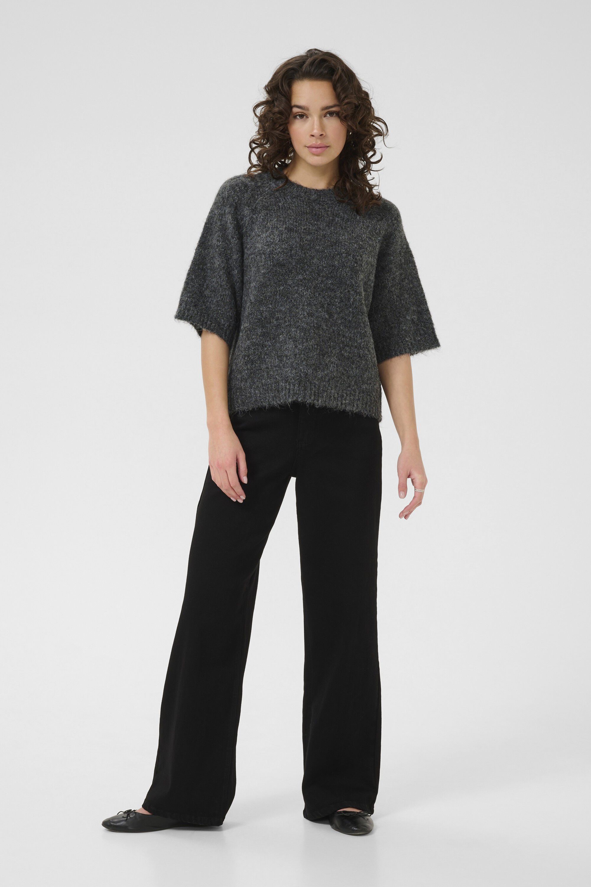 KAemilie Cropped Knit Pullover