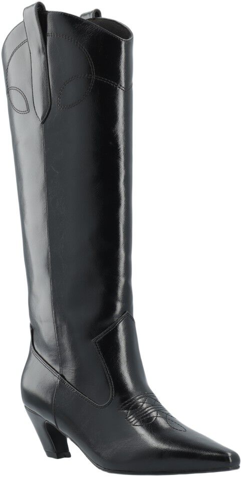 BIABALEY Knee High Western Boot Faux Leather