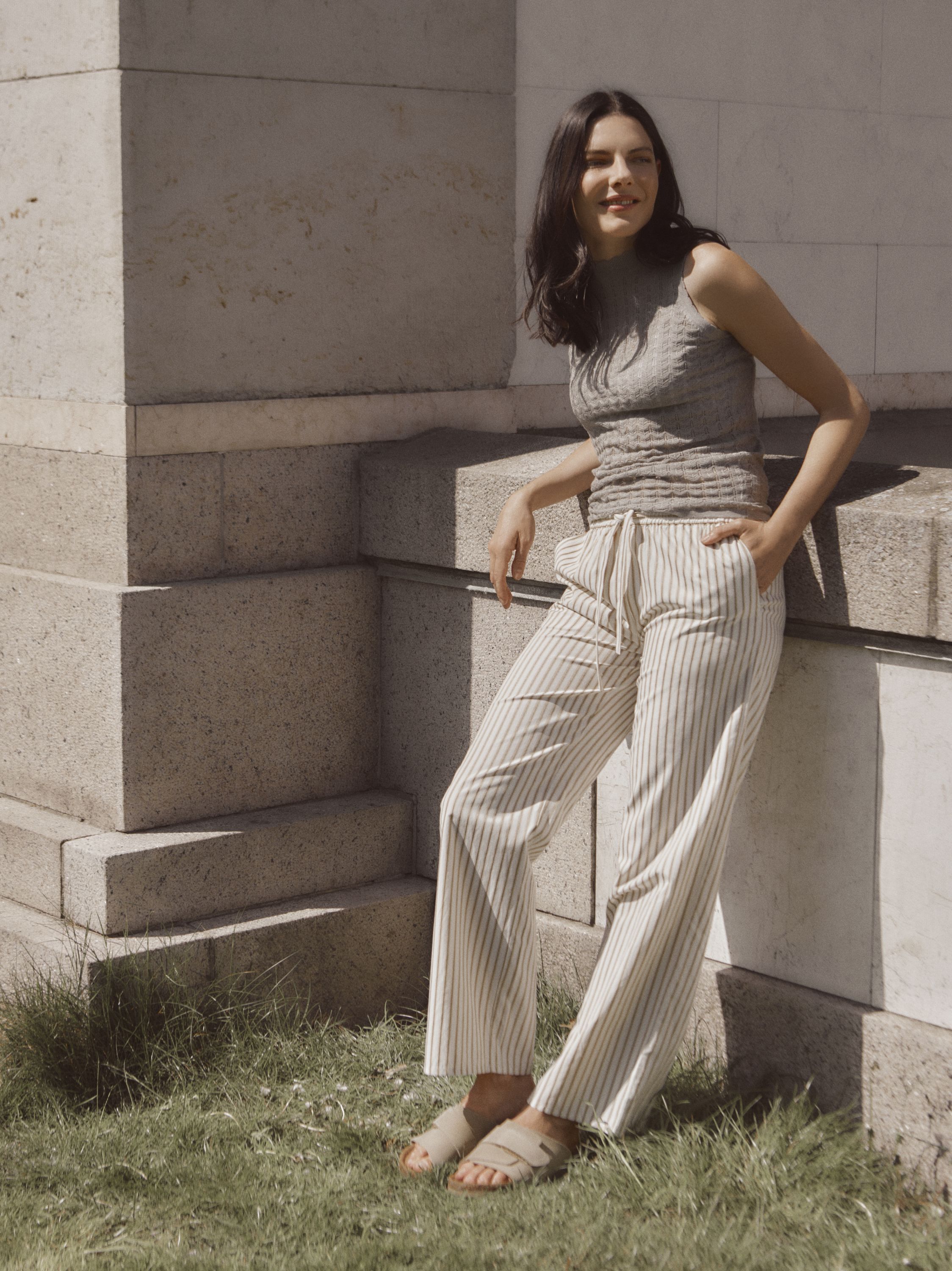 RHWColina Leather Suede Sandal