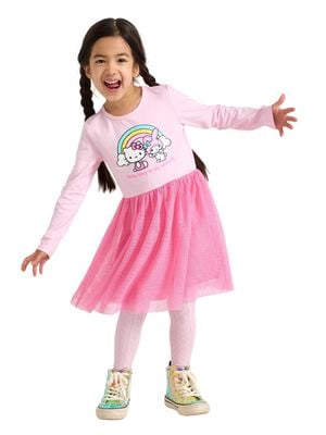 Long-sleeved dress with a Hello kit