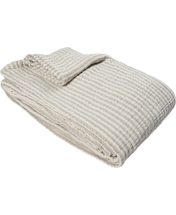 Stripe bedspread 230x260cm blue stiripe
