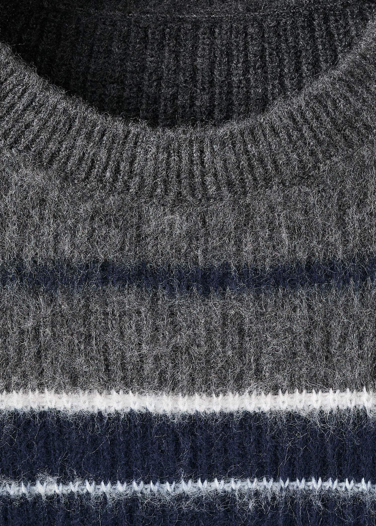 Knit striped sweater