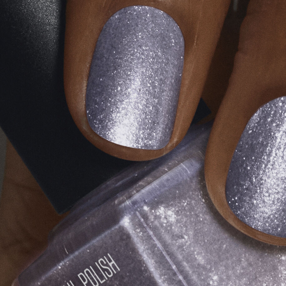 Nail Polish Lilac Glitter