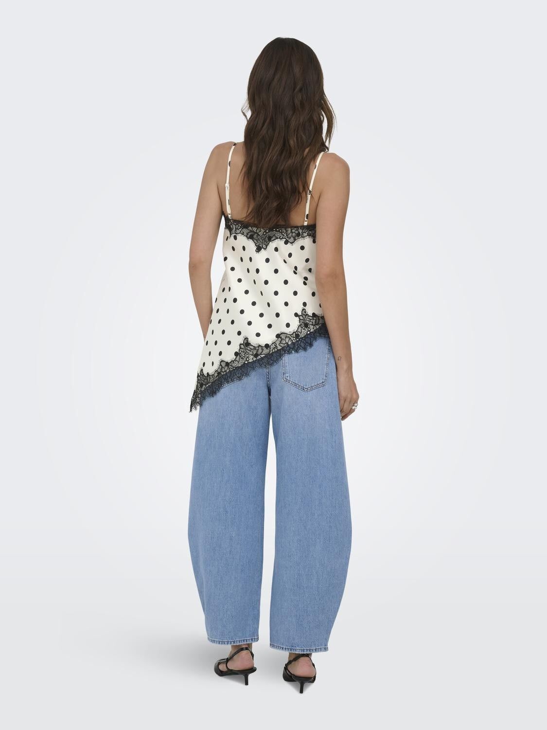 Onlbella Strap Satin Lace Top Wvn Ex