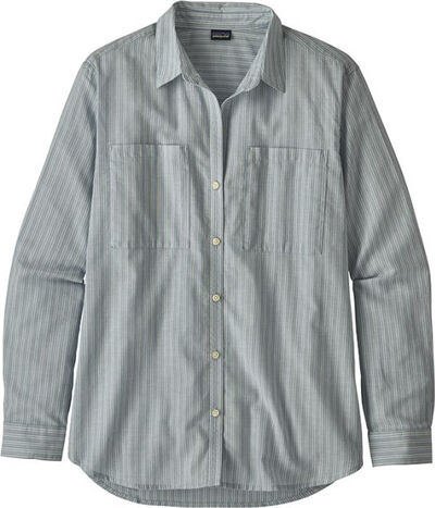 Pat W Lw A C Buttondown Shirt Berlin Blue Fran Patagonia 663 75 Sek Magasin Se