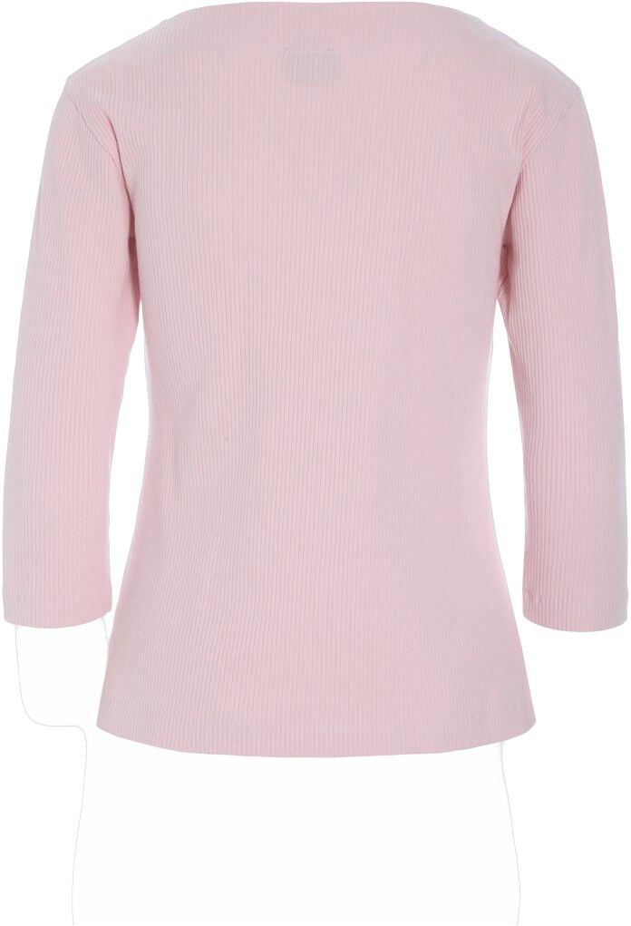 Naibu rib bluse med 3/4 &aelig;rme