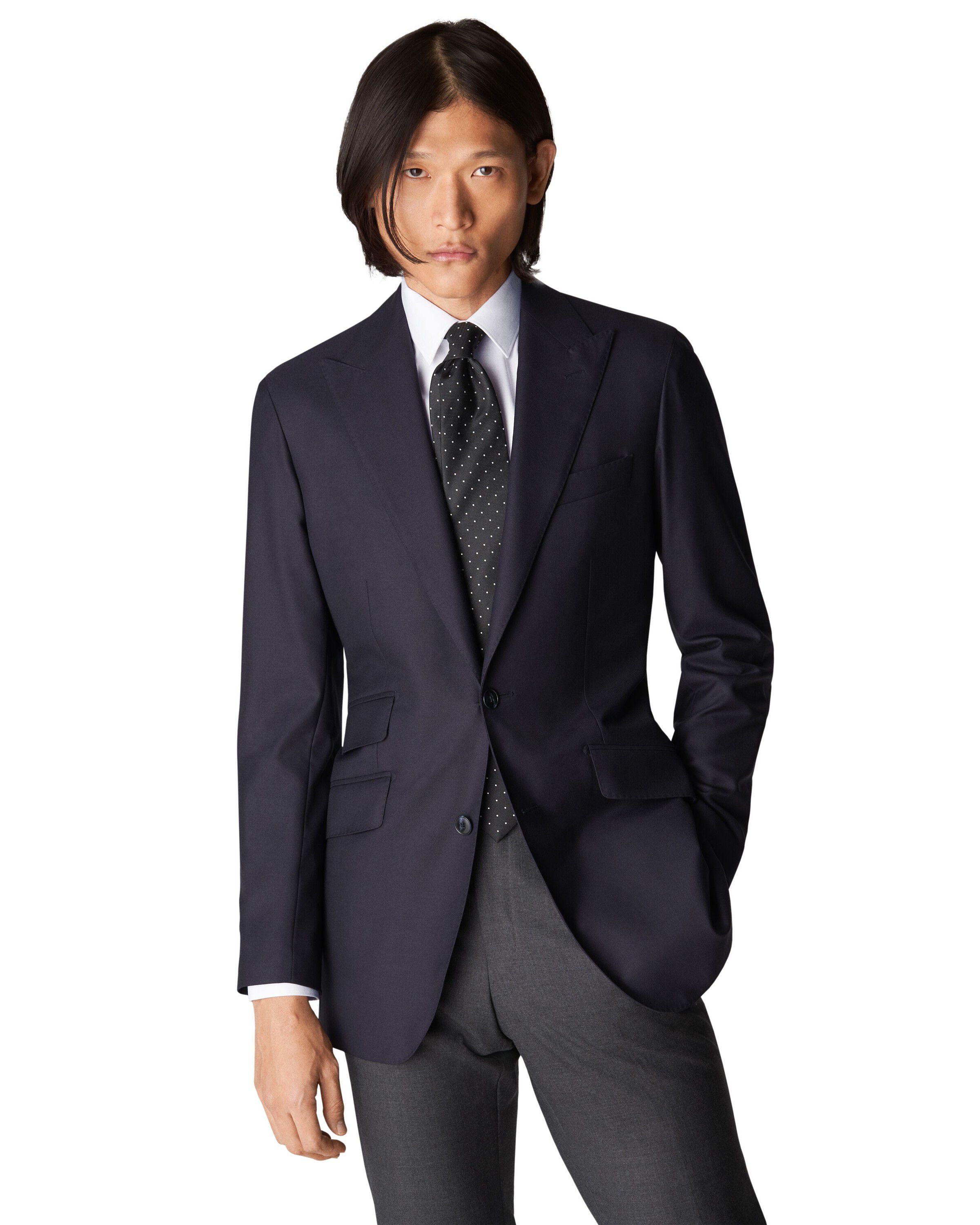 Super Slim Fit White Signature Twill Shirt