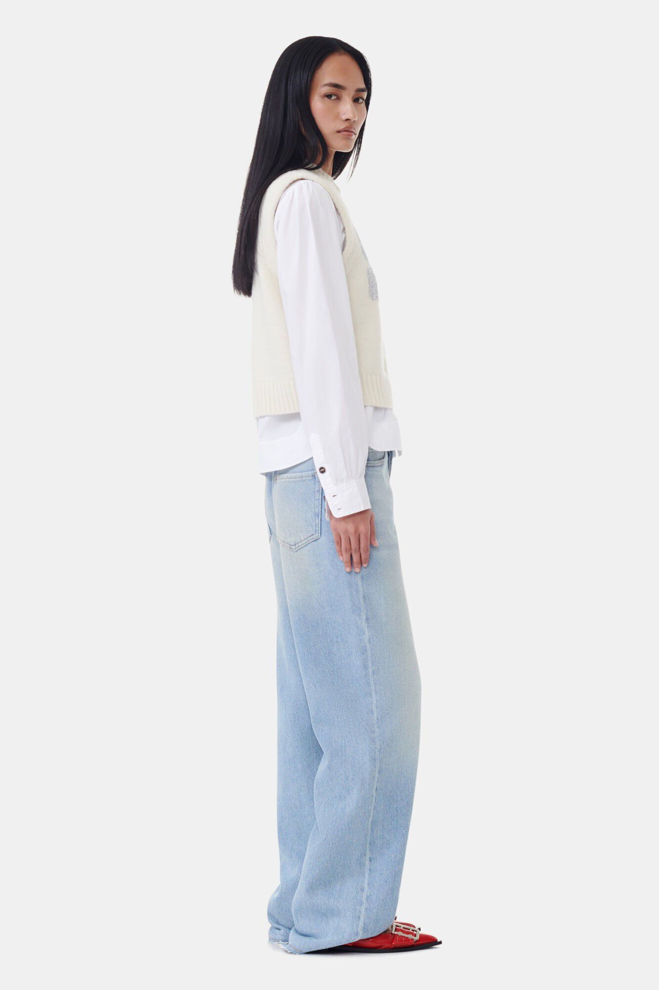 Graphic Wool Mix Vest