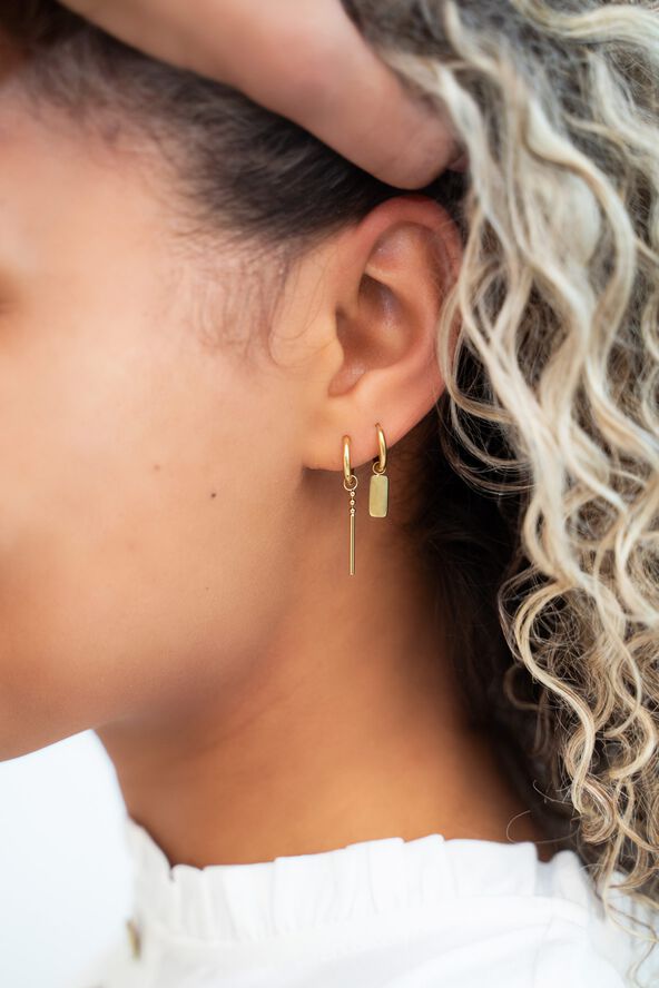 Earrings dots & bar