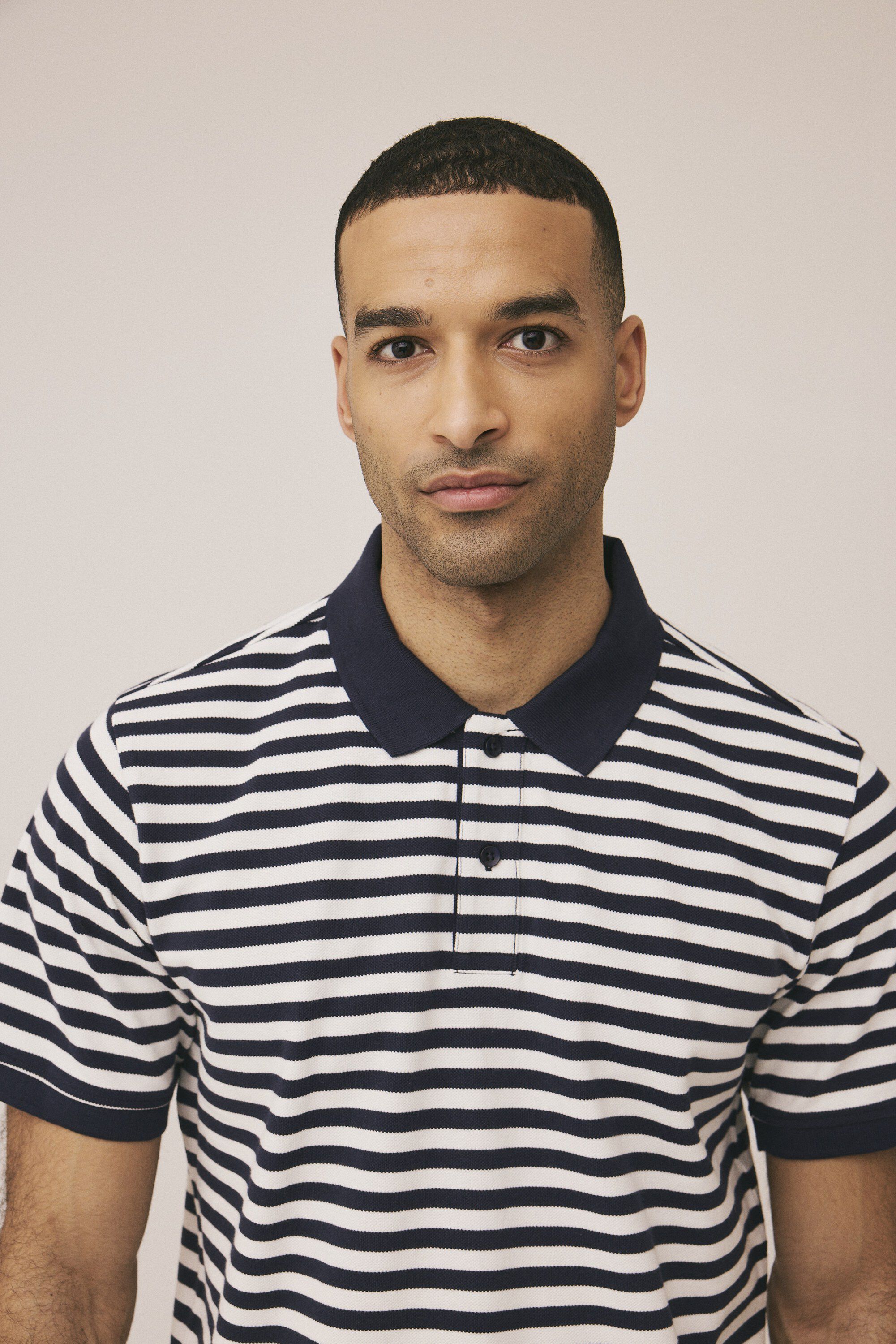 Maddox 3 stripe polo GOTS