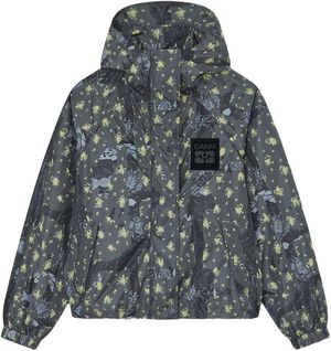 Printed Flyweight Nylon Hooded Jack