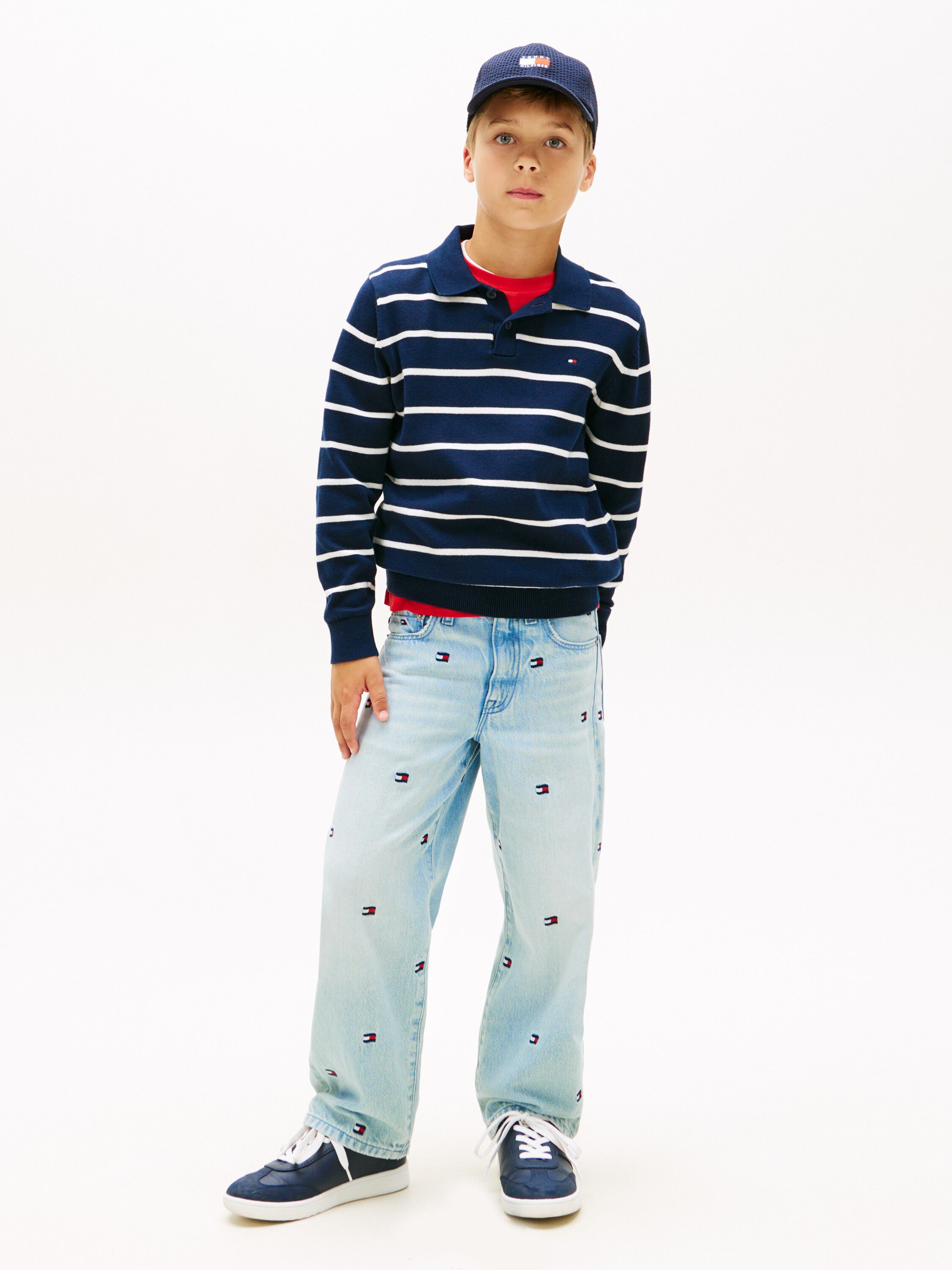 POLO COLLAR SWEATER LS