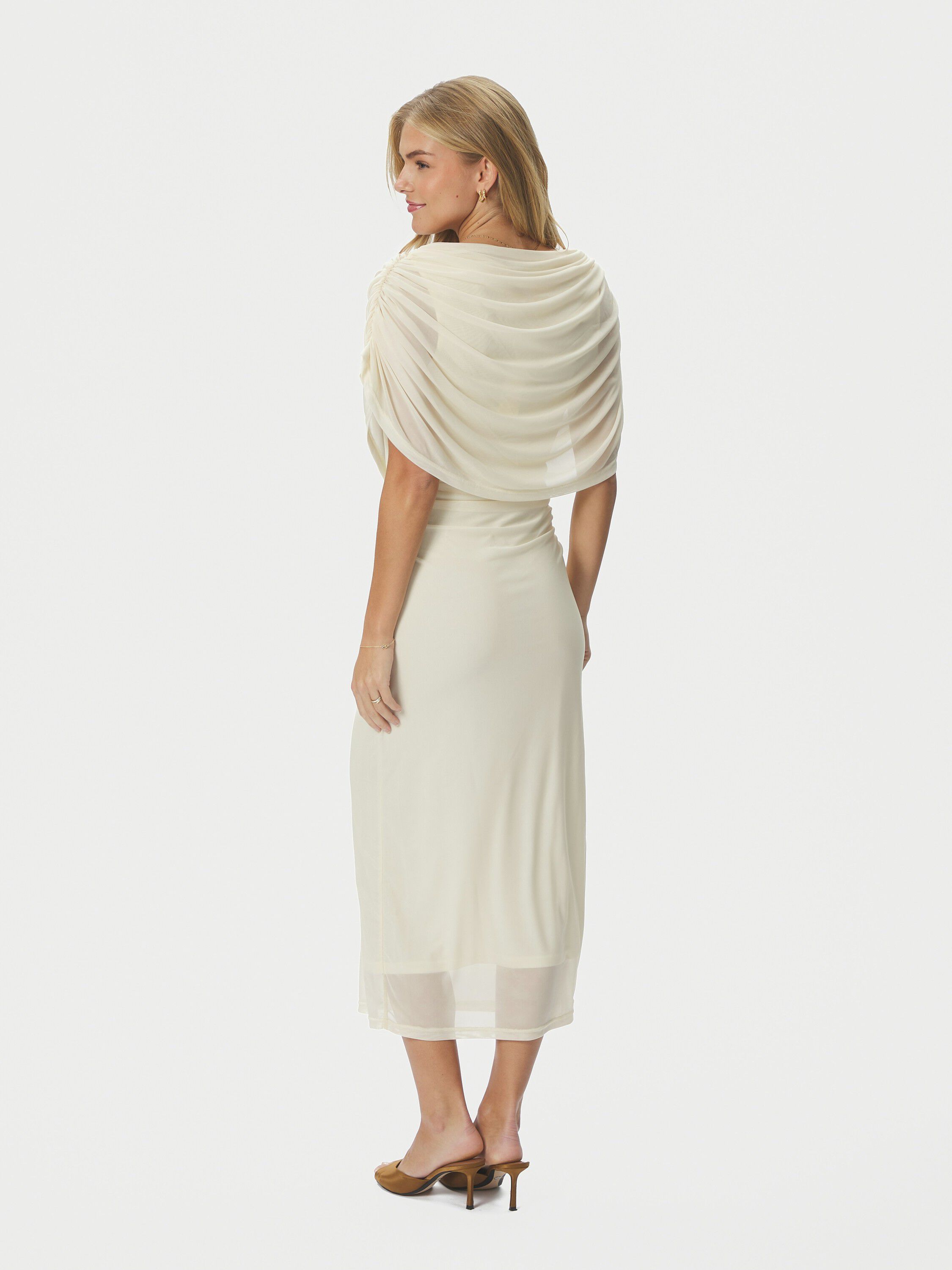 Tottuna Long Drapy Mesh Dress