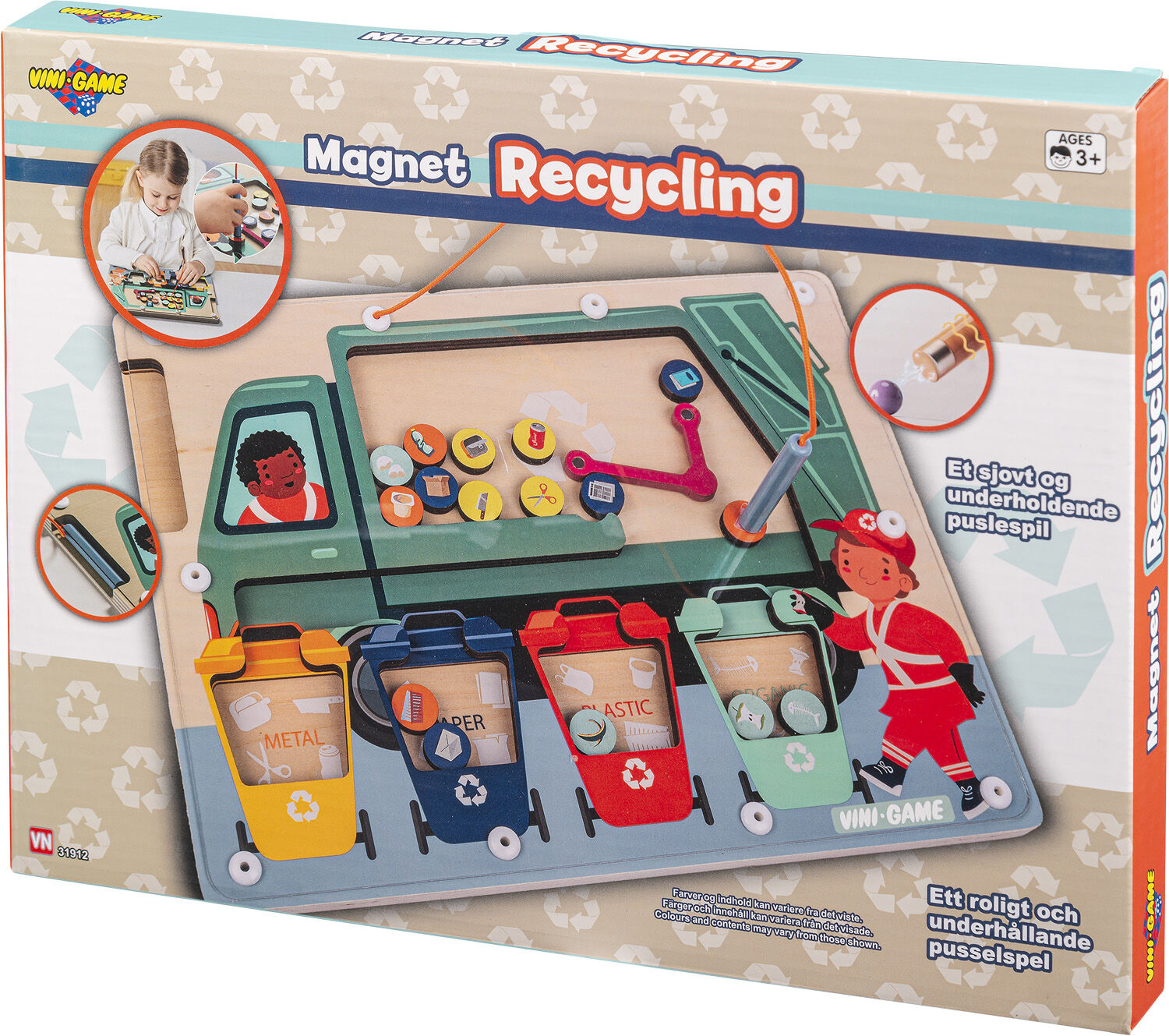 VINI MAGNET AFFALDS PUSLE