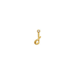 J Alphabet Single Earring