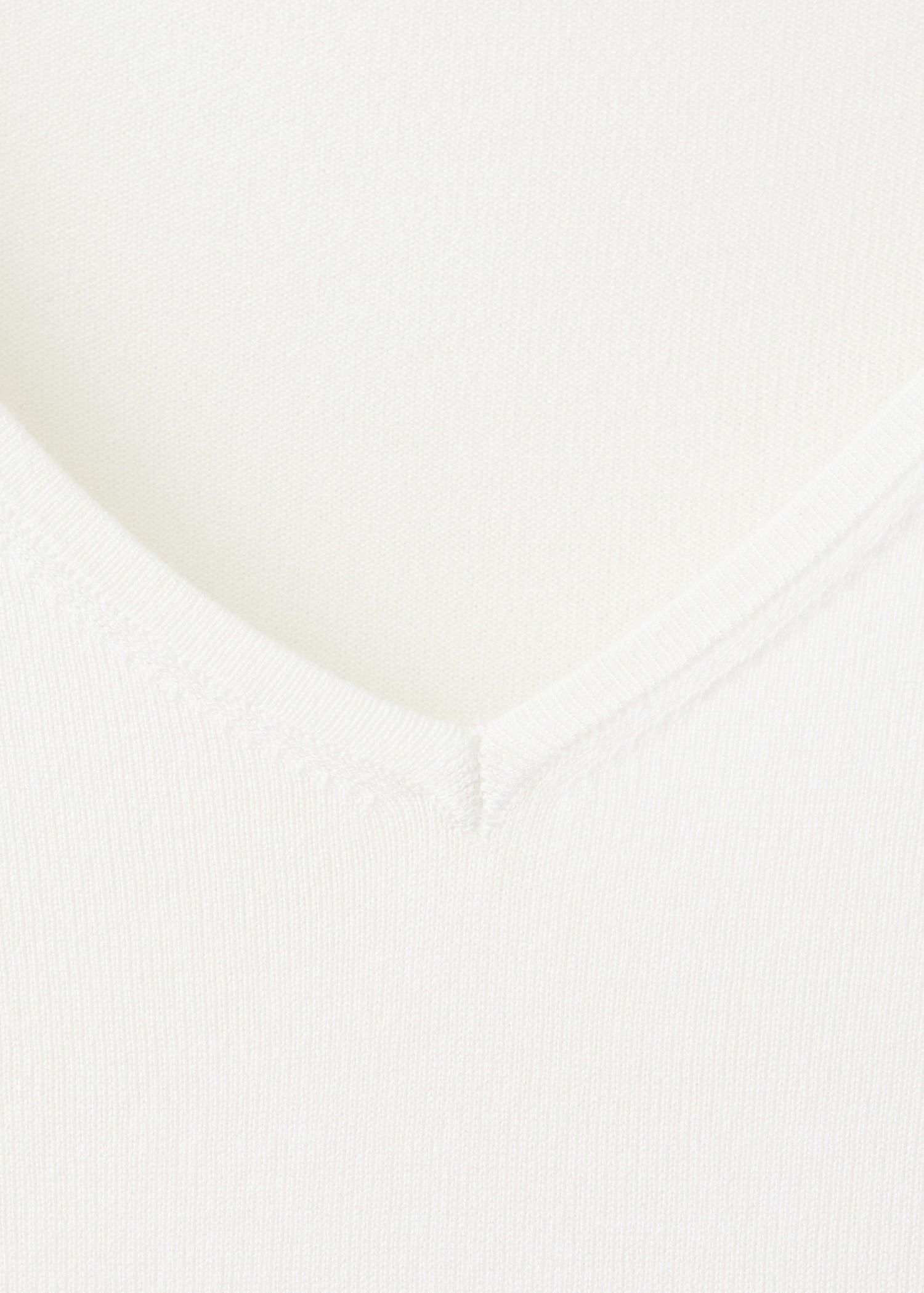 V-neck knit sweater