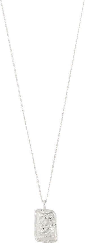 GEMINI recycled Zodiac Sign necklace, silver-plated