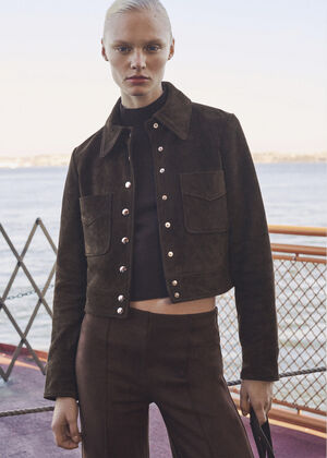 100% split leather jacket