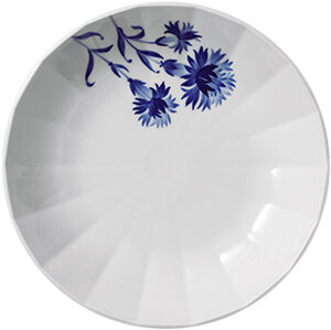 Blomst 24 cm. dyb tallerken - Nellike