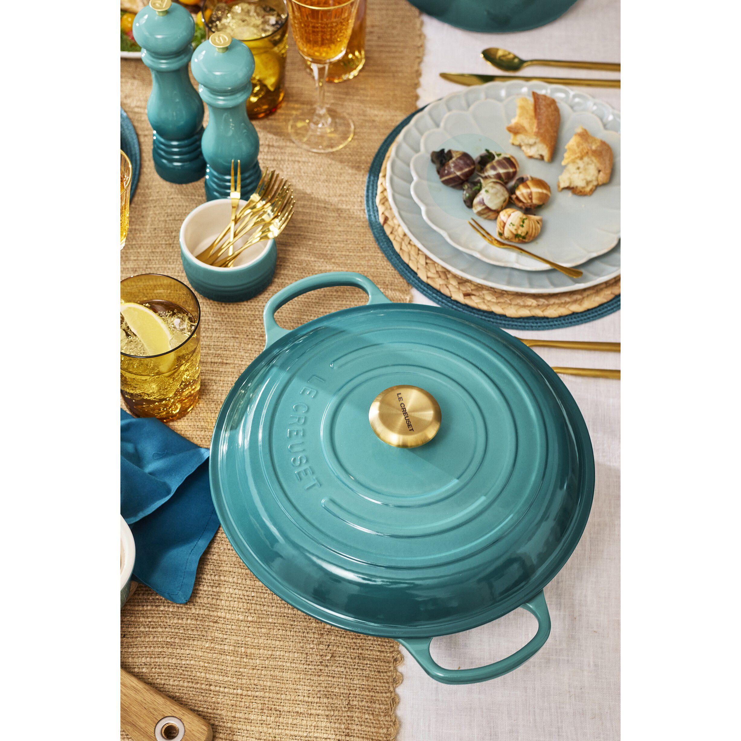 Le Creuset Signature stent&oslash;j stabelbar ramekin Bleu Riviera