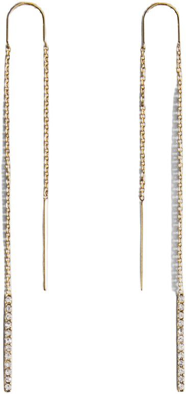 Pendant crystals earrings