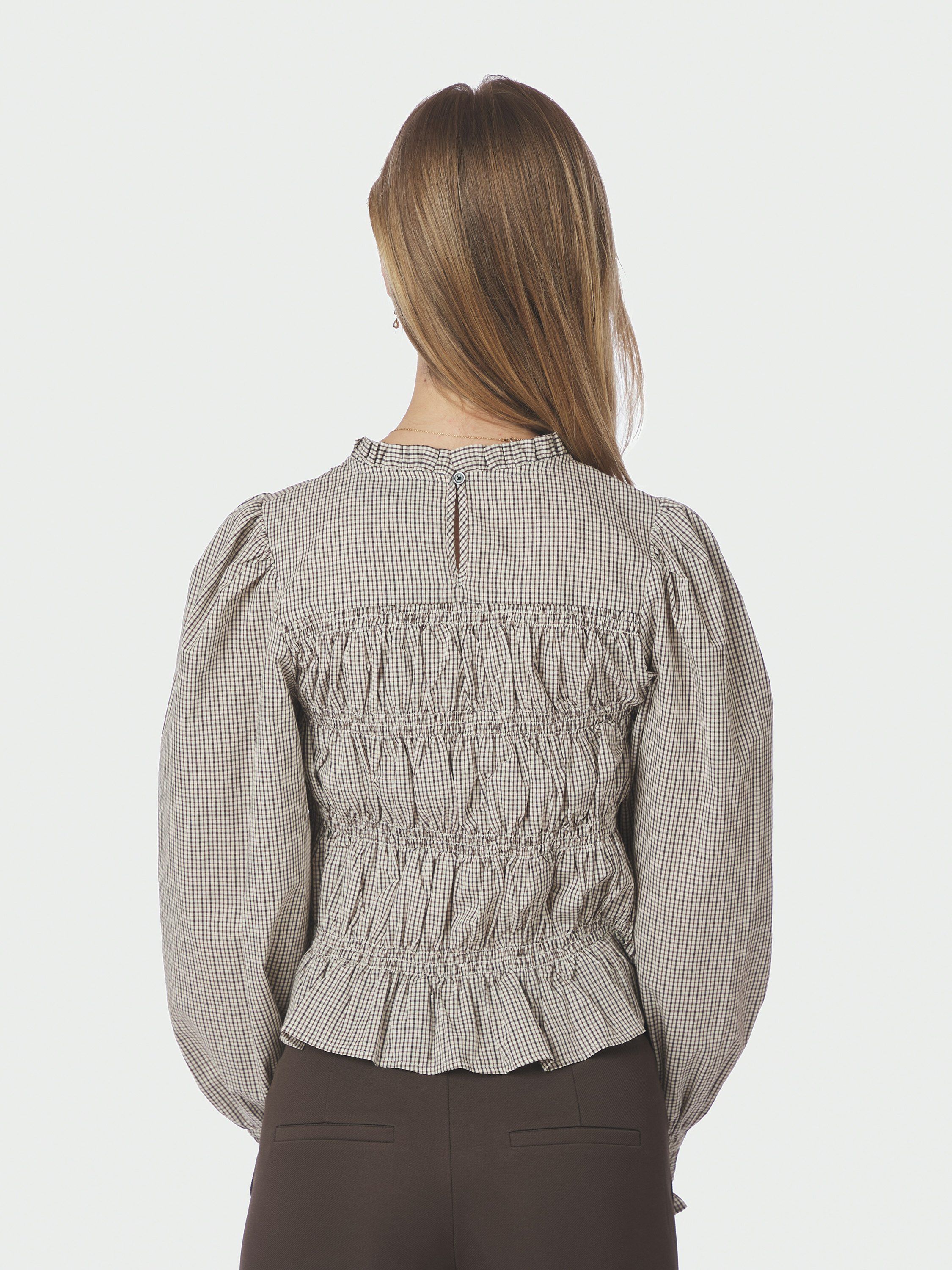 Marcia Check Blouse