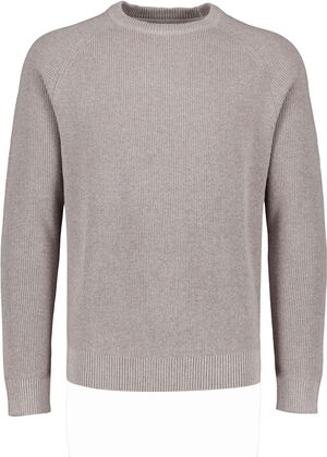 Ribbed L/S o-neck knit