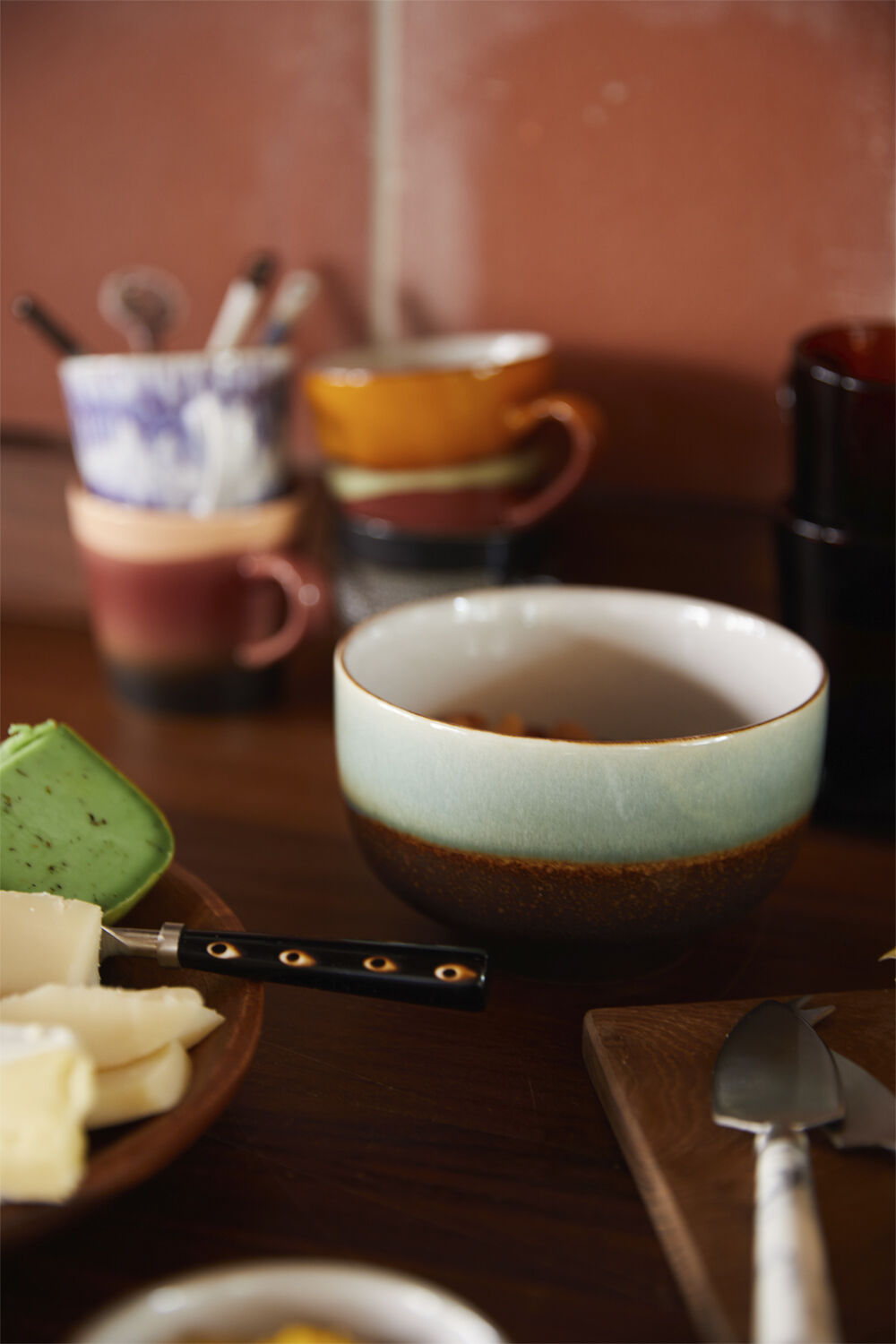 70s ceramics noodle bowls geyser set of 4