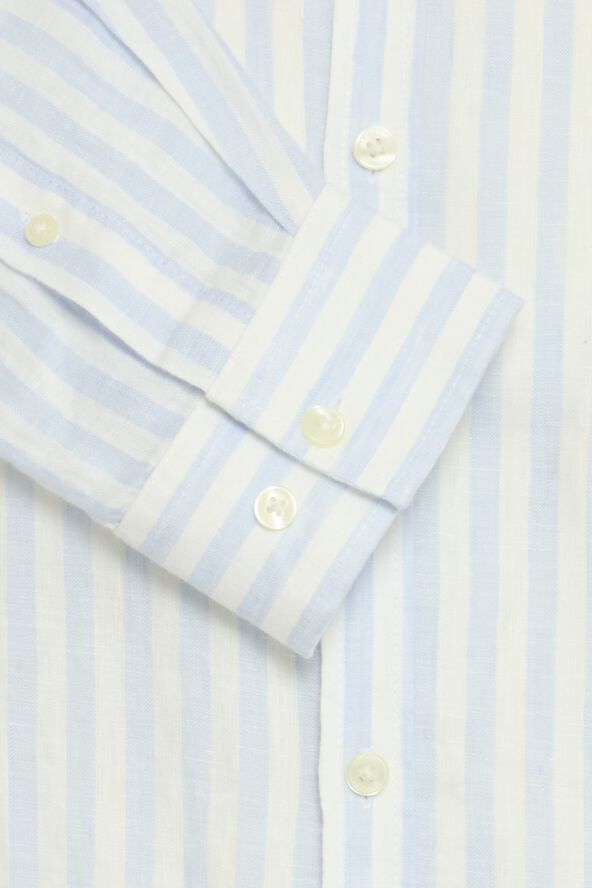 CFANTON LS CC linen striped shirt