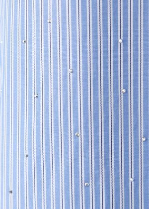 Striped shirt with strass