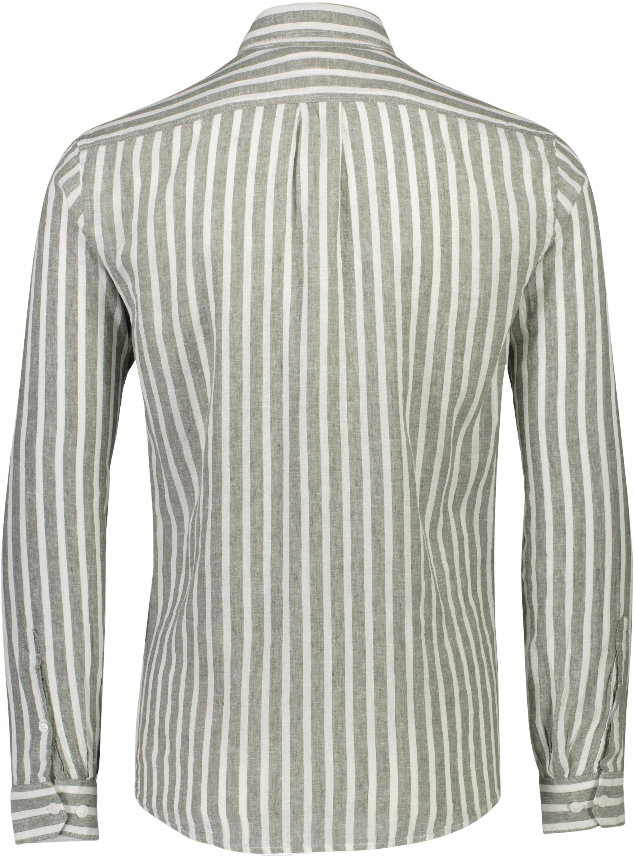 Striped cotton/linen shirt L/S