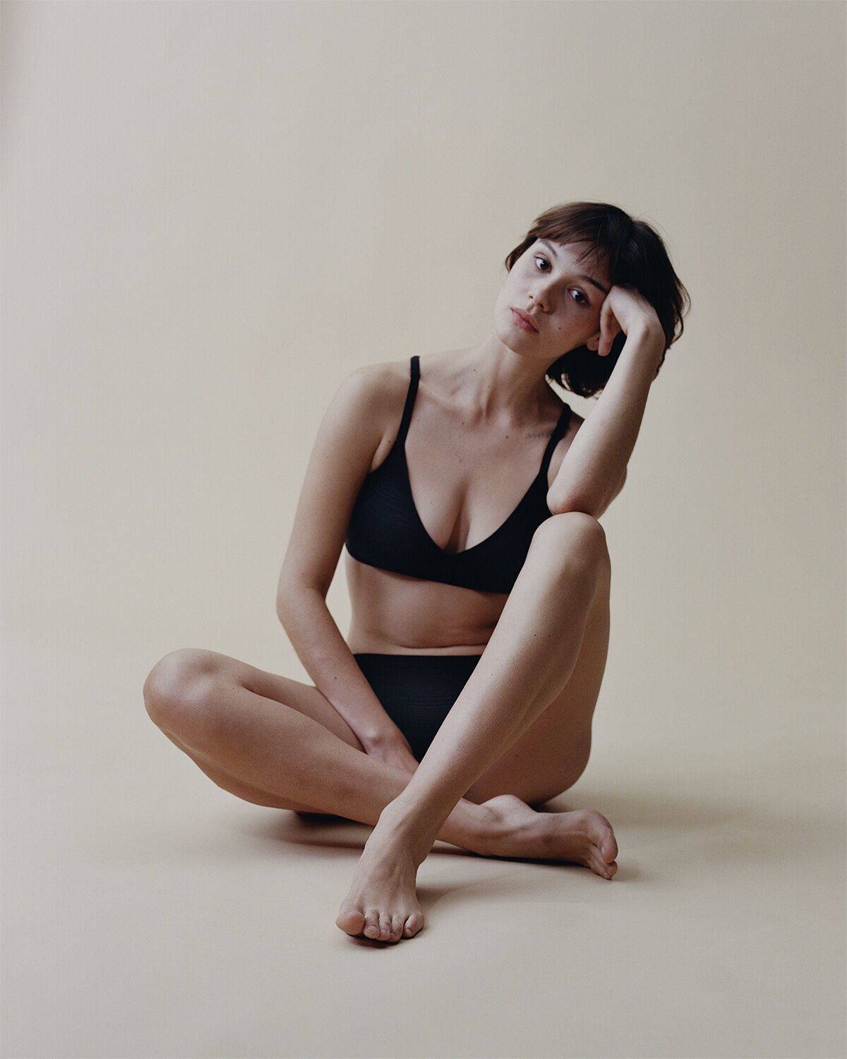 Soft Stretch Stripes Bralette with removable pads