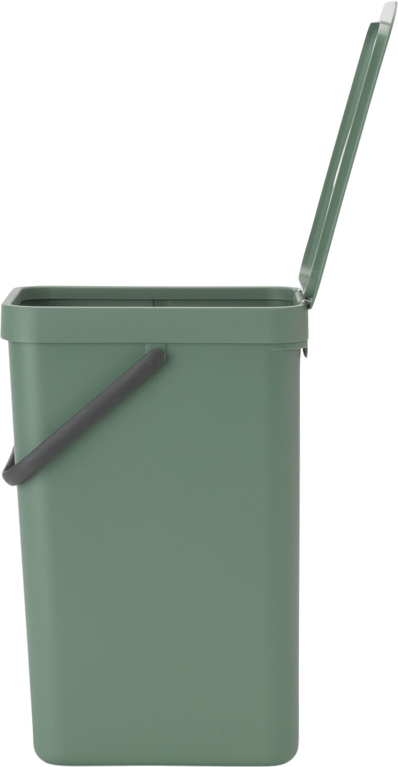 Affaldsspand m/l&aring;g sort. kon. 16 lt