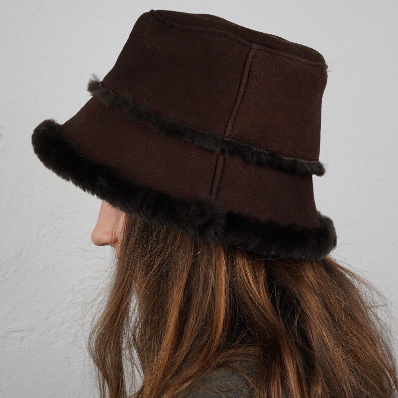 SEMERU - DOUBLE FACE SHEARLING BUCKET HAT