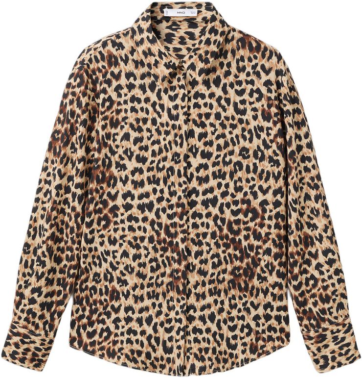 Fluid long-sleeved blouse